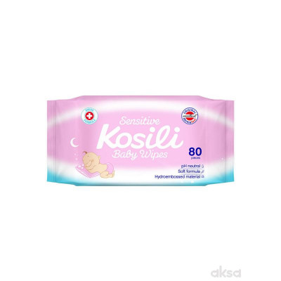 Kosili baby vlažne maramice roze 80 kom