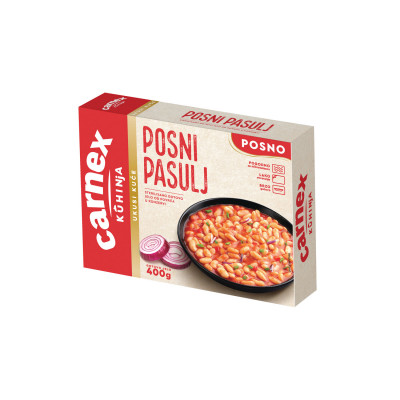 Posni pasulj 400 g folija Carnex