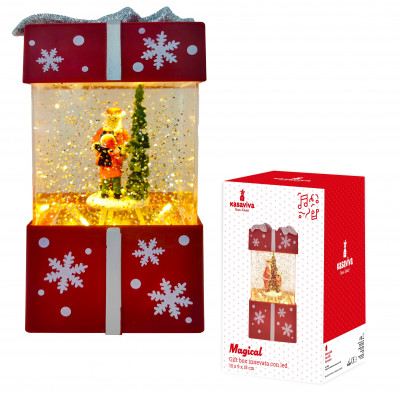 Led magična kutija sa snijegom 10x9x18cm  Kasaviva