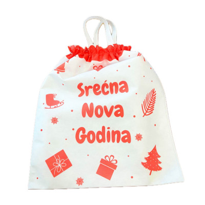 Novogodišnji džak sa vrpcom 50X57 Micropack