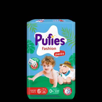 Pufies pelene fashion pants xl 6 (15+kg) 36kom