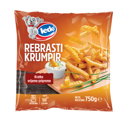 Rebrasti pomfrit 750 g zamrznuti Ledo