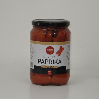 Paprika pečena crvena 680g Volim