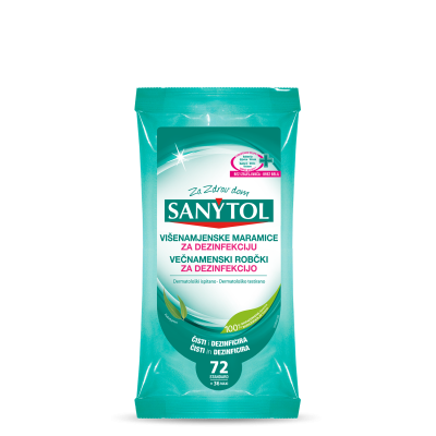 Sanytol vlažne maramice za cišcenje 72 kom.