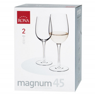Čaše za vino magnum 450ml 2 kom Rona