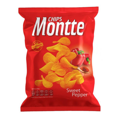 Čips ukus slatke paprike 140g Montte Chips