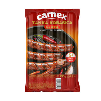 Tanka ljuta grill kobasica 230 g Carnex