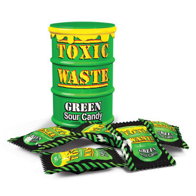Toxic bomboni waste green drum 48g