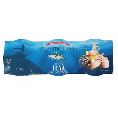 Tuna komadi u maslinovom ulju 3x80 g Atlantic Prima