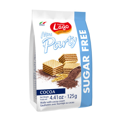 Napolitanka mini sa kakao filom bez šećera 125 g Lago