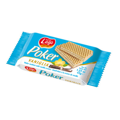 Napolitanka sa vanila filom 45 g Lago