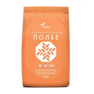 Integralno brašno od polbe 500g Slavuj