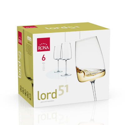 Čaša za vino lord 510ml 6/1 Rona
