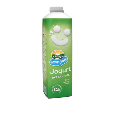 Jogurt 2.8% bez laktoze 1000g Zbregov